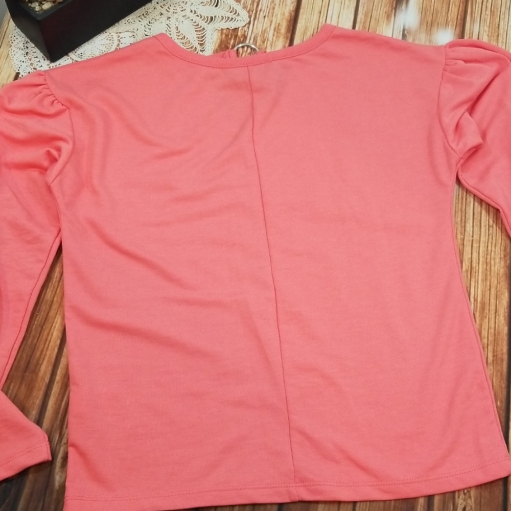 Coral Long Sleeve Sweatshirt Top - Picture 6 of 6